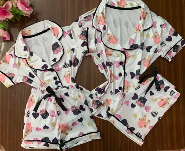Pijama Americano Manga Mae e Filha