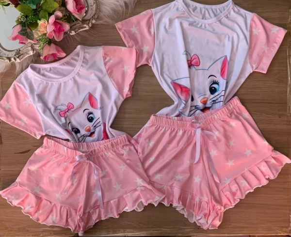 Kit Pijama Mãe e Filha Babadinho - Image 3