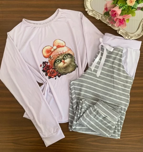 Pijama Inverno Visco Lycra - Image 6